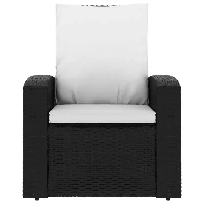 vidaXL Garden Reclining Chair PE Rattan Single Sofa