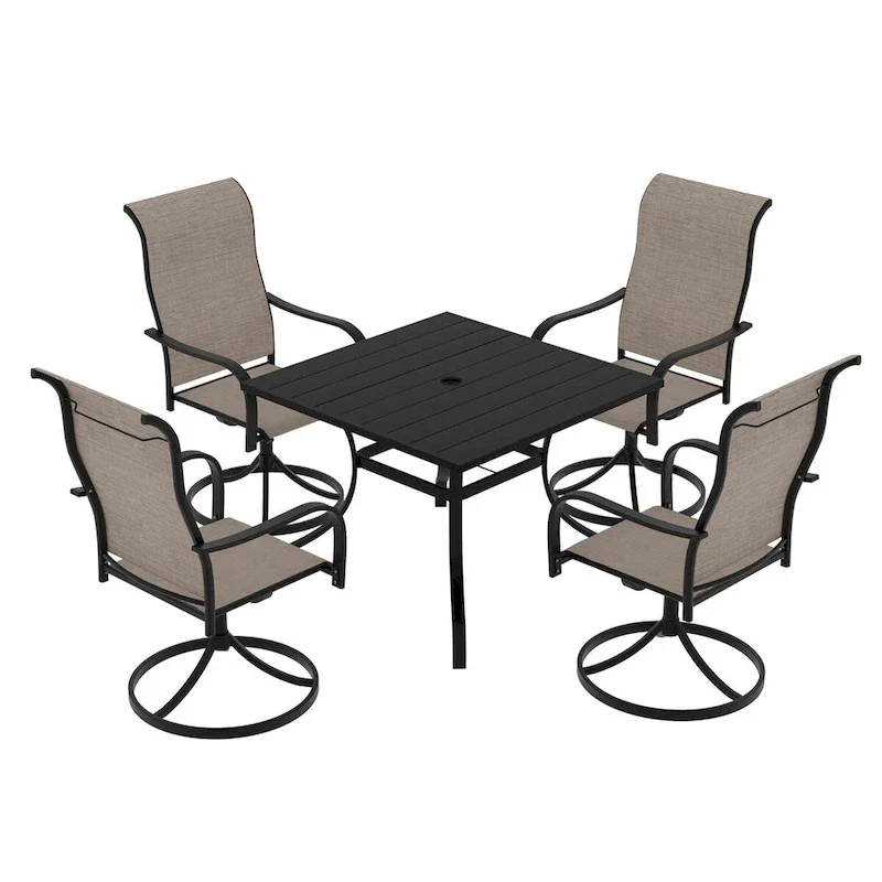 Aluminum Patio Extendable Dining Table 53- 106