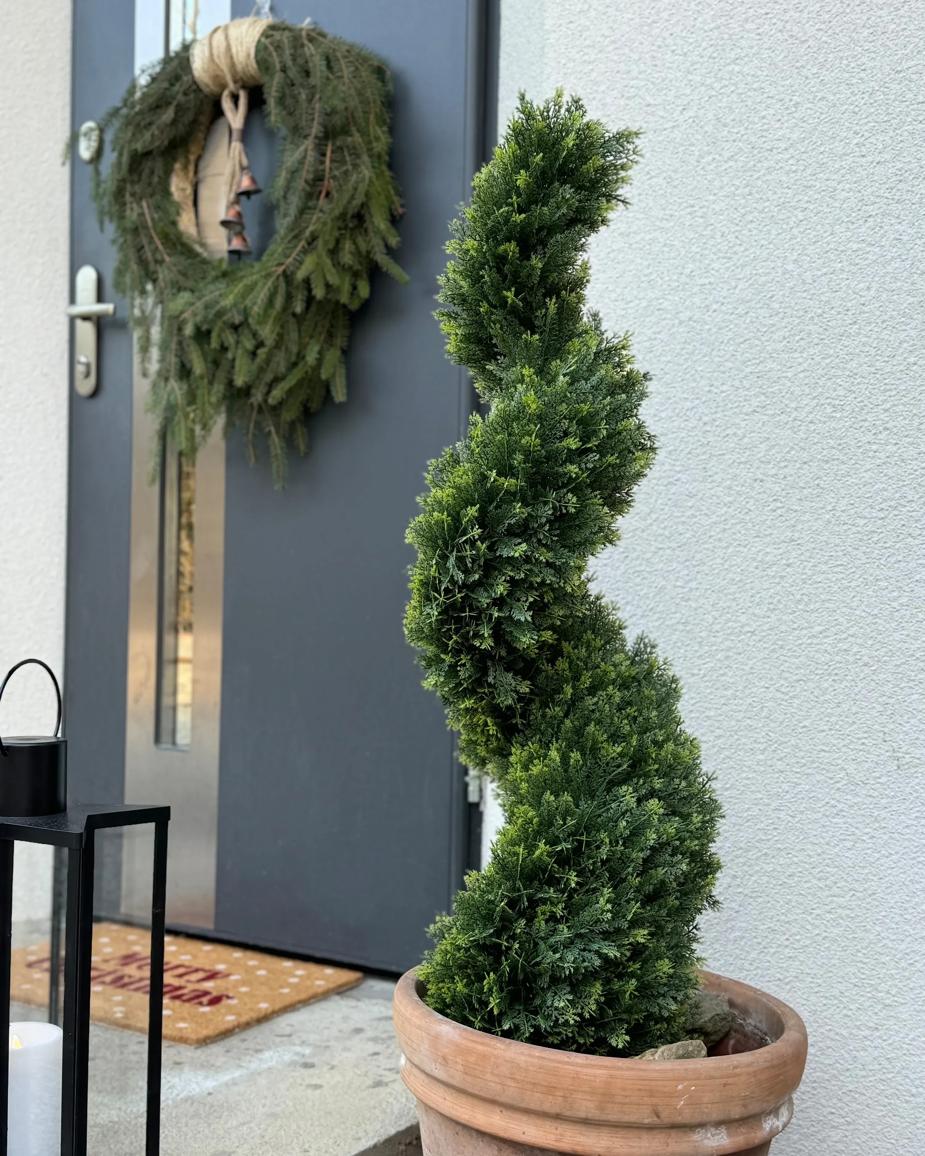 Pianta artificiale CYPRESS SPIRAL TREE 126 cm Verde