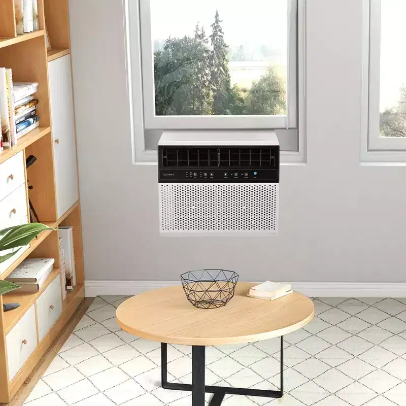 Costway 8100 BTU (12000 BTU Ashrae) Window Air Conditioner with Remote, LED Control Panel, up to 400 Sq.Ft.