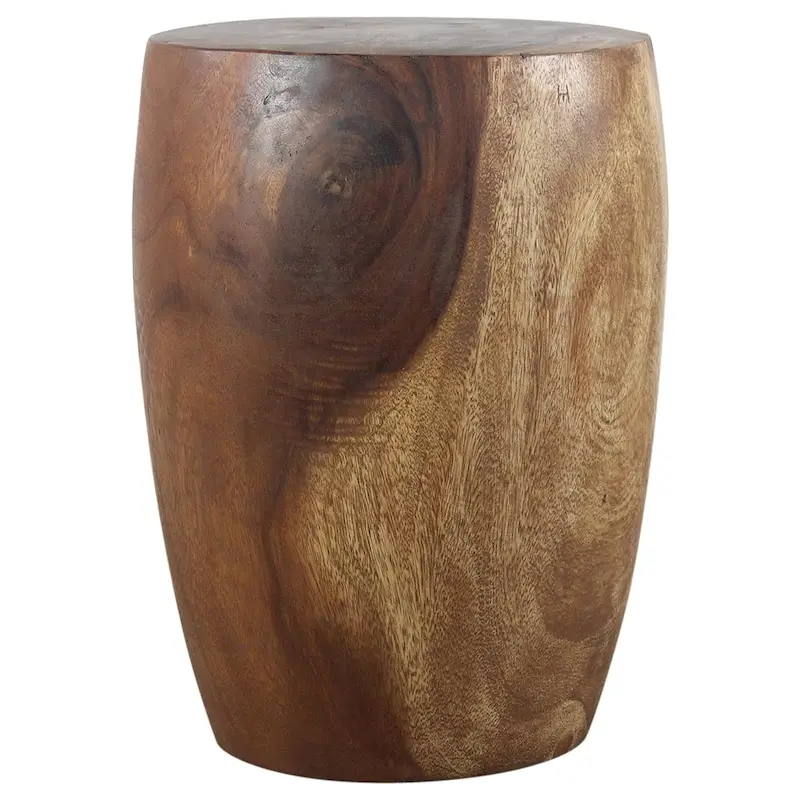 Haussmann Wood Merlot End Table 15 D x 20 inch High Walnut Oil - 15 x 15 x 20