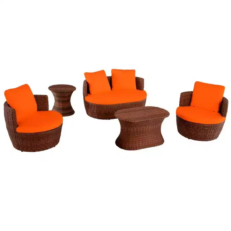 Jiallo Romantic Collection outdoor 5-piece Conversation Set