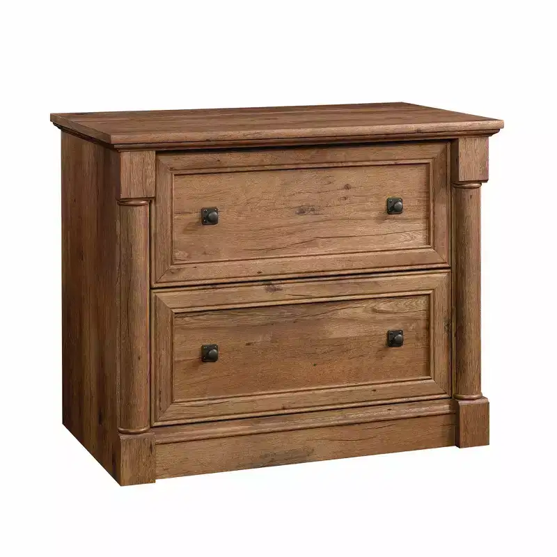 Palladia File Vintage Oak - Sauder: 2-Drawer Lateral, Safety Interlock, Home Office Storage