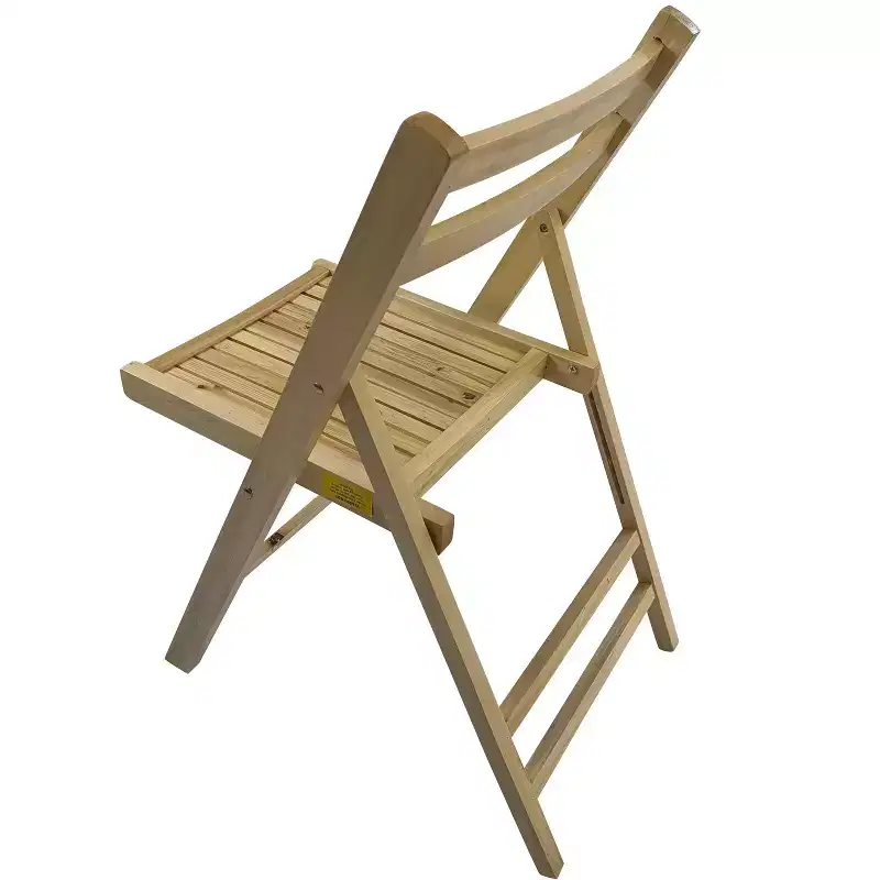 Furniture Slatted Wood Folding Special Event Chair - Wood, Set of 4, FOLDING CHAIR, FOLDABLE STYLE