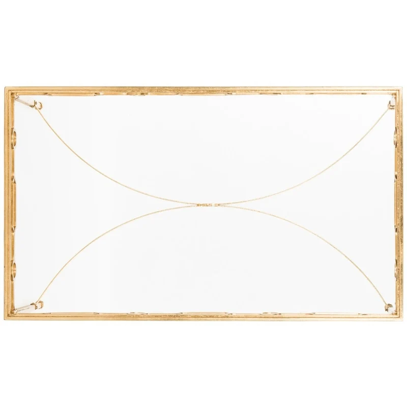 SAFAVIEH Mihaiela Gold Leaf Retro Coffee Table - 41Wx24Dx22H
