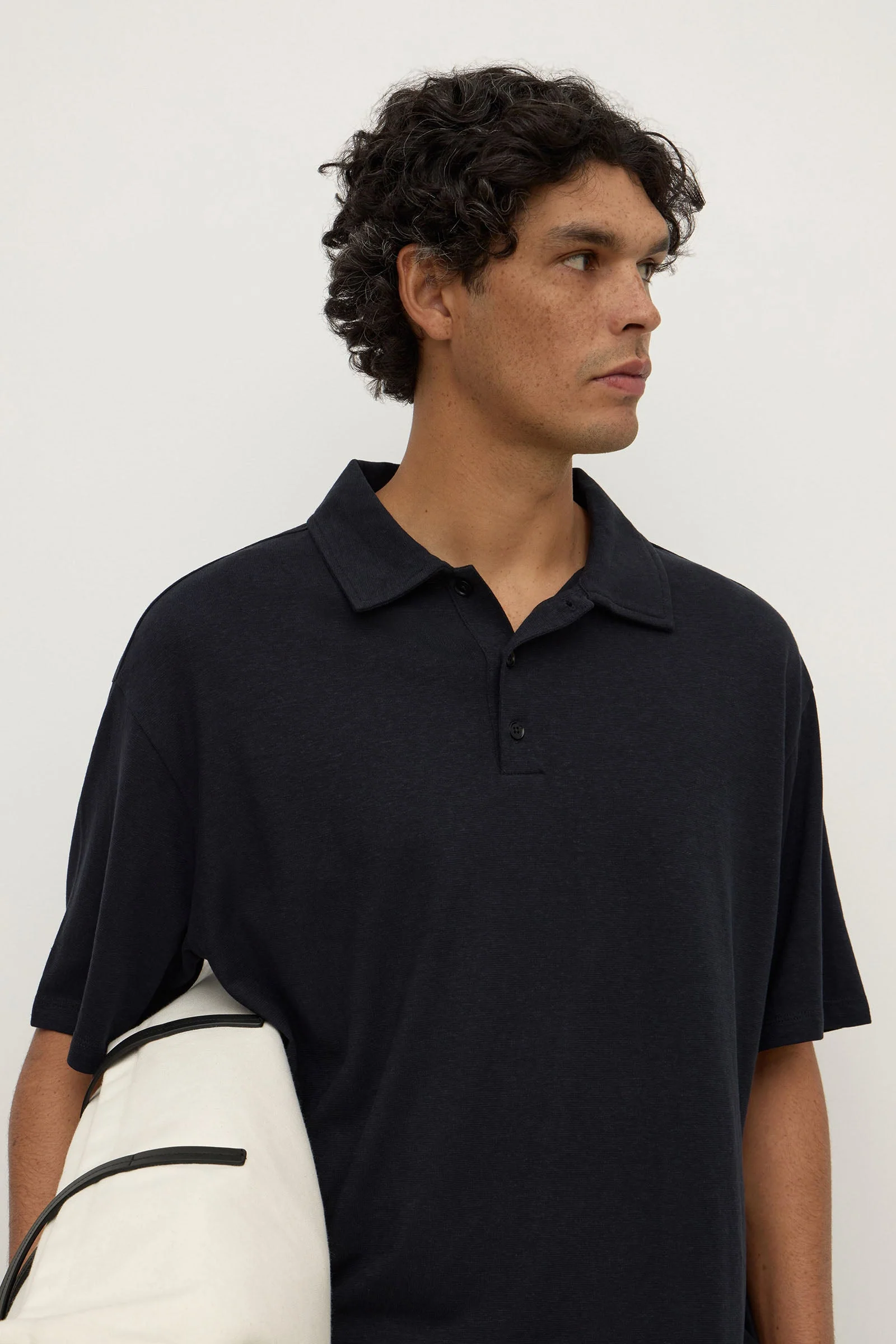 Hemp Cotton Knit Polo