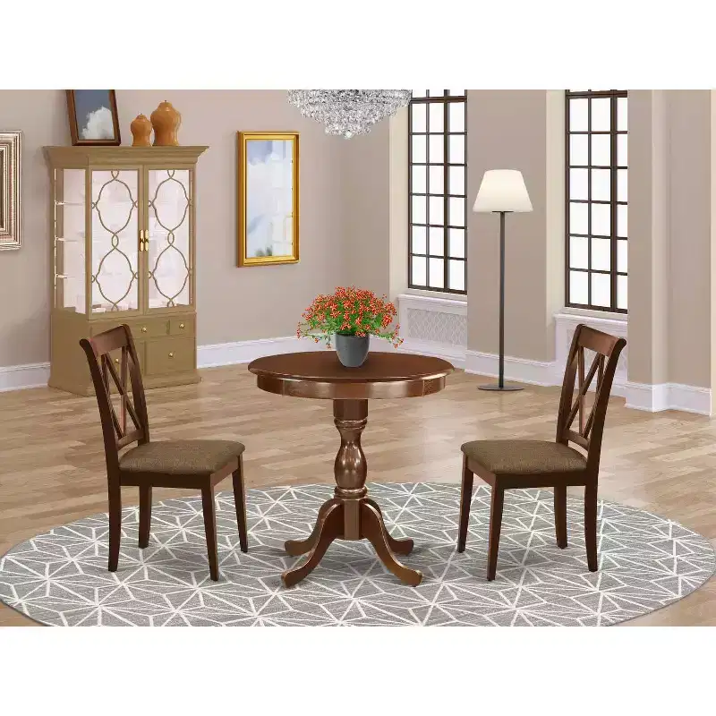 HomeStock Round Dining Table Set Modern Style