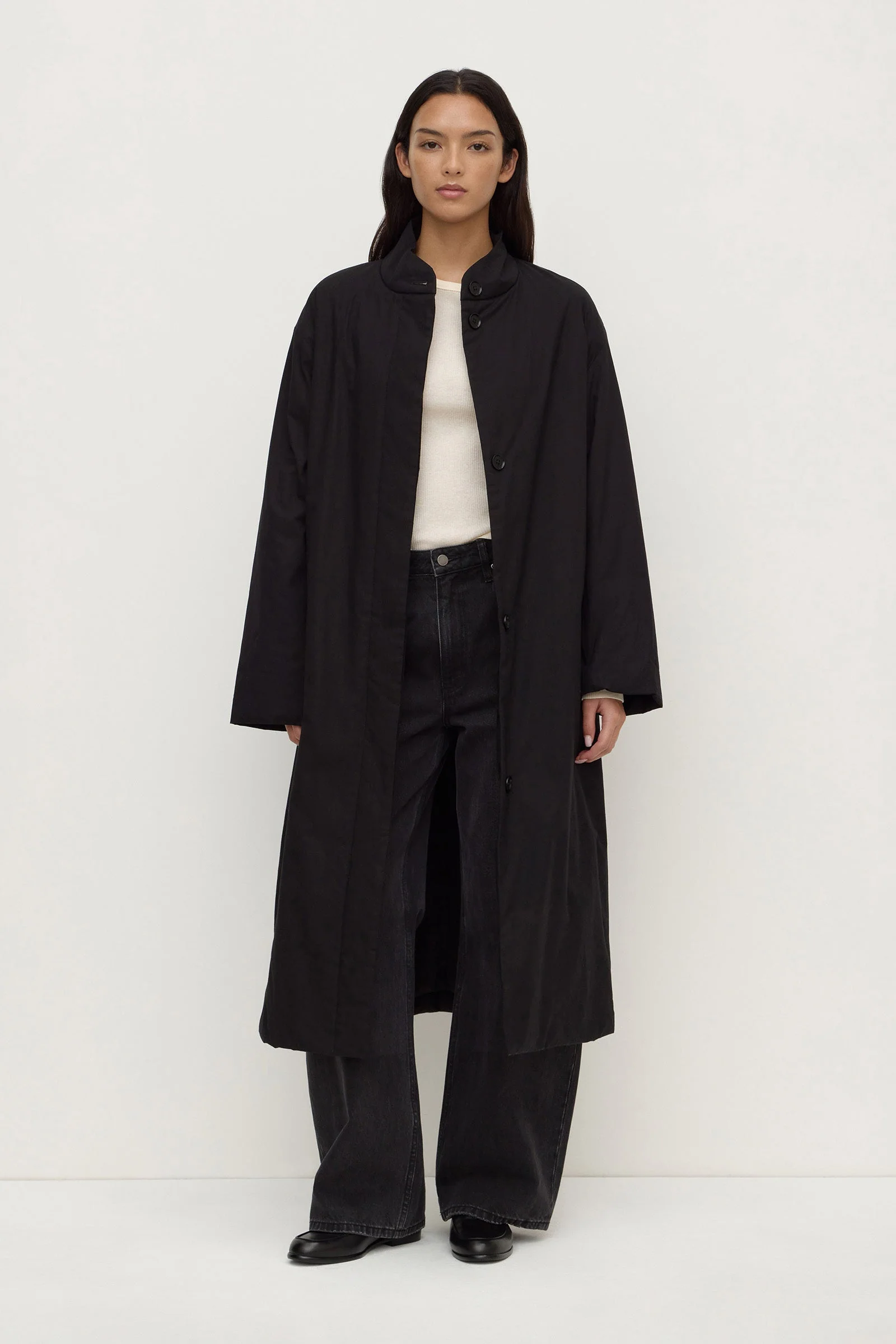 Padded Cotton Long Coat