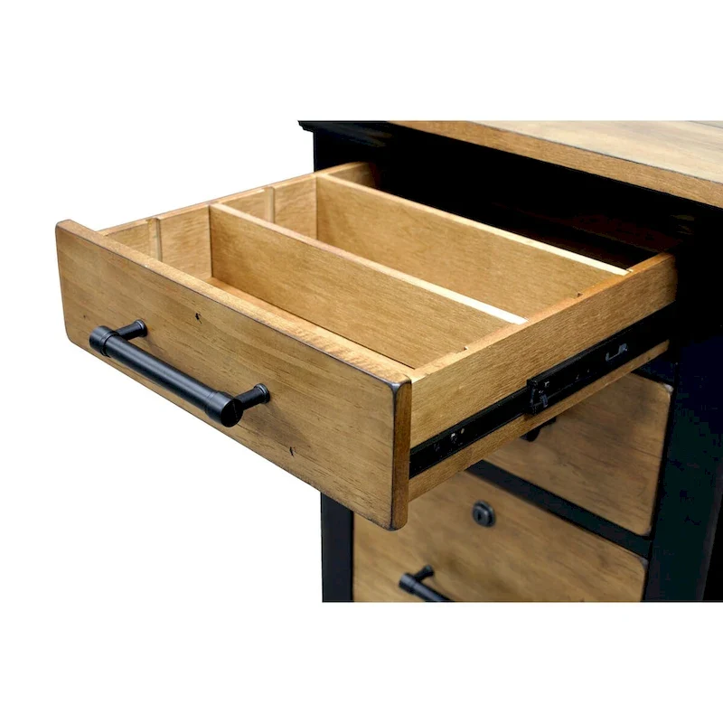 Toulouse Executive Desk, Writing Table, Office Desk, Black