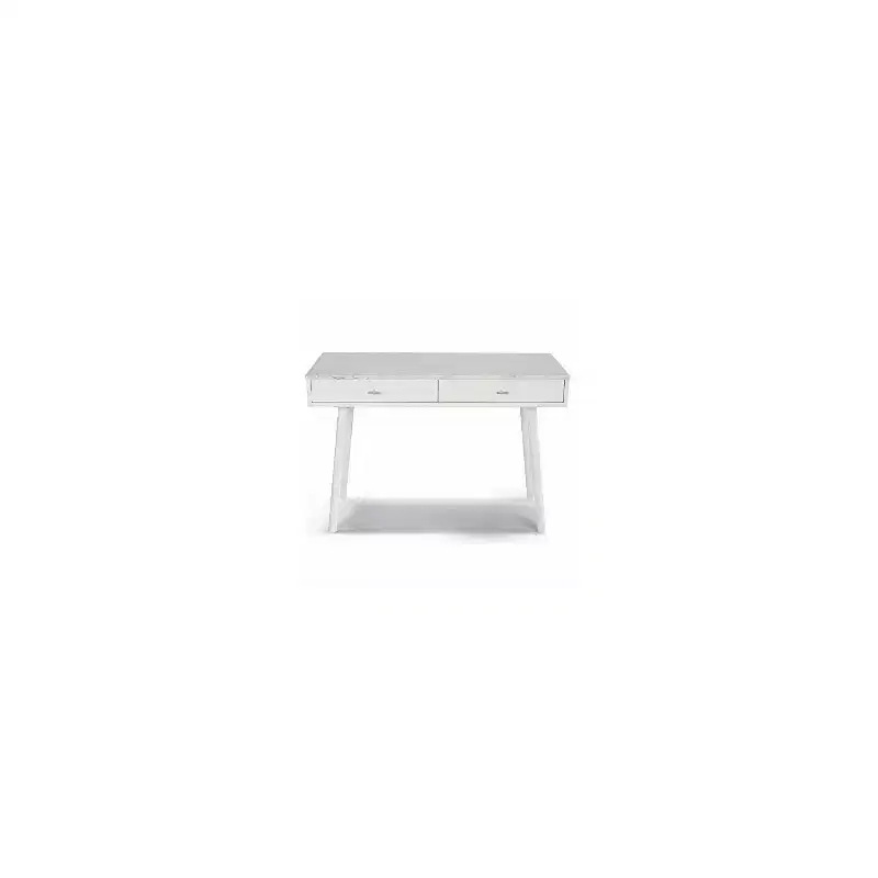 HomeStock 3 in.H White Color Elm Writing Desks with No Storage