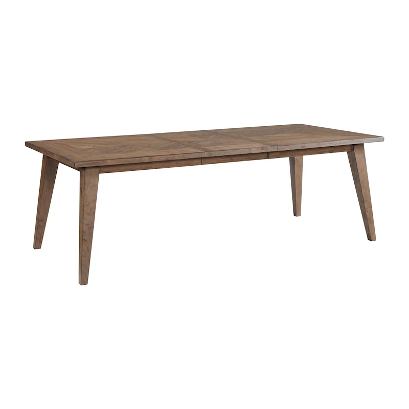 30 Tall Dining Table with Leaf and 4 Legs, Weathered Chestnut - Mocha