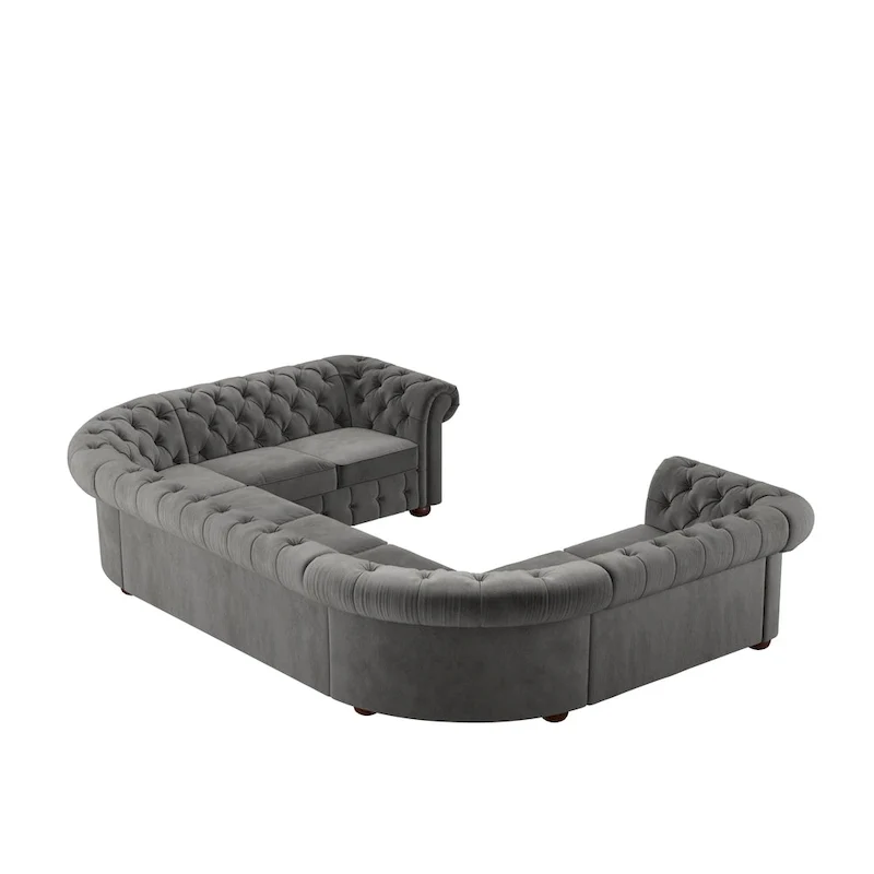 Knightsbridge Chesterfield U-shaped Sectional by iNSPIRE Q Artisan