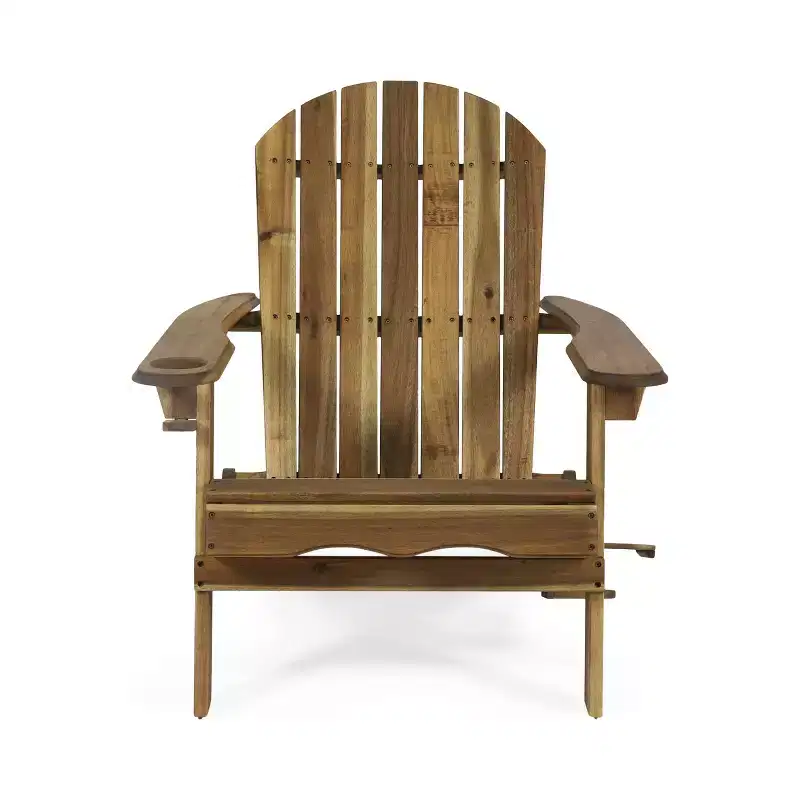 Bellwood Outdoor Acacia Wood Folding Adirondack Chair - Christopher Knight