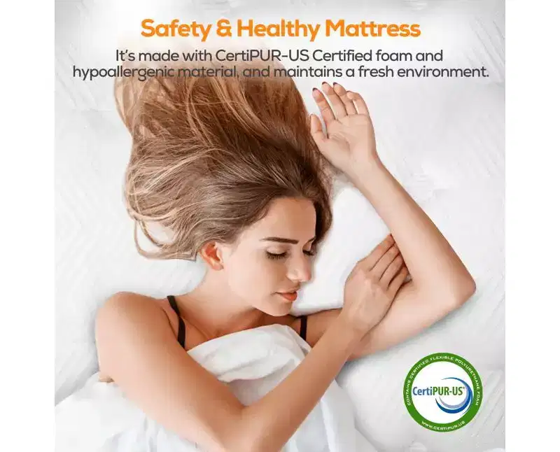 Mattress on Sale: 14 Queen Hybrid Mattress in a Box, Gel Memory Foam+Pocketed Coils, Cooling, Medium, Pressure Relief, Motion Isolation, CertiPUR-US