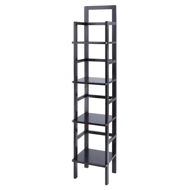 Aiden Baker's Rack, Narrow, Coffee - 14.72 x 13.86 x 70.71 inches