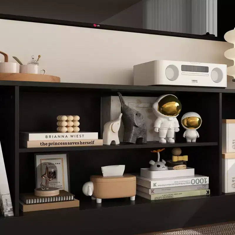 Large Entertainment Center All Encompassing TV Entertainment Center: Aesthetic & Practical Living Room Essential