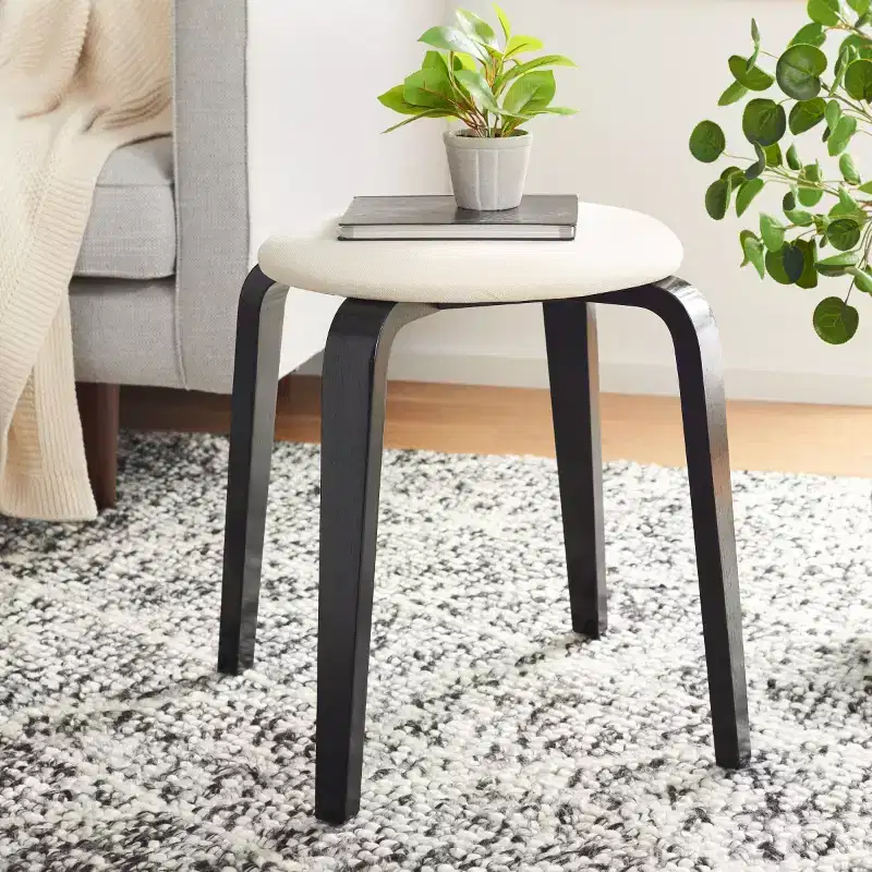 Jo Upholstered Stackable Stool - STL1001 - Safavieh
