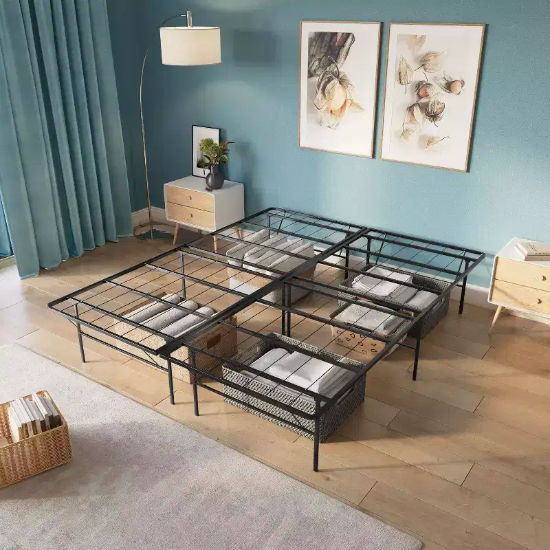 Boyd Sleep 14 Metal Platform Bed Frame with No-Tool Assembly, Textured Anti-Slip Surface