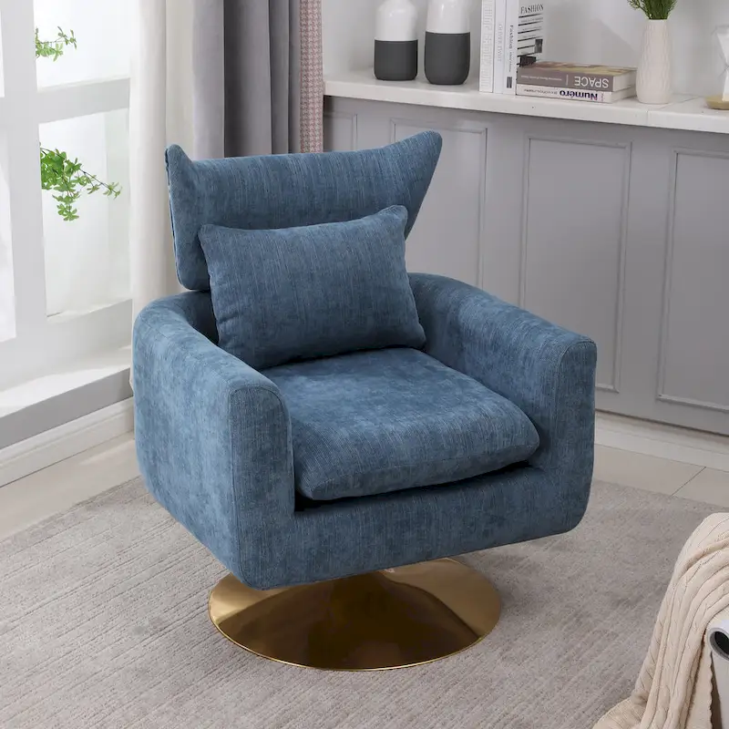 Classic Mid-Century 360-Degree Swivel Accent Chair - 29.20 x 29.90 x 36.60