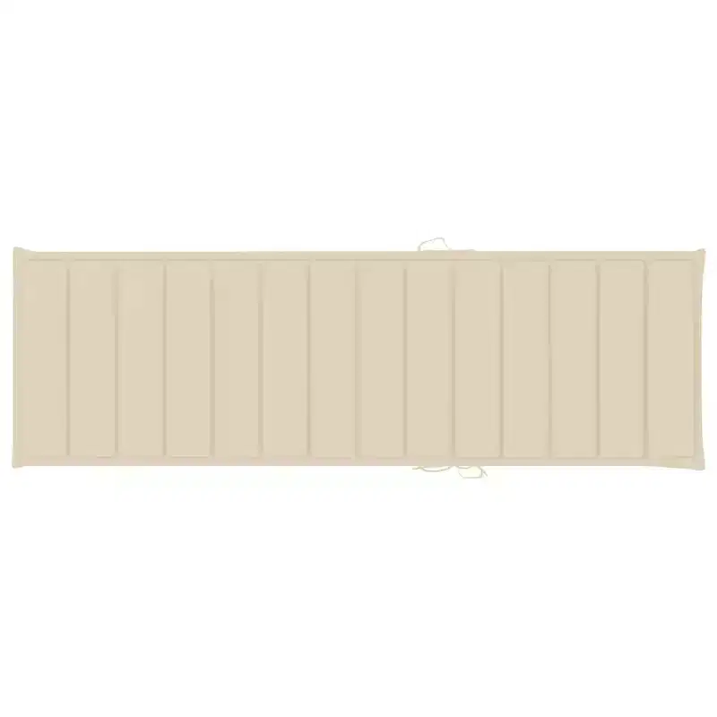 vidaXL Sun Lounger Natural bamboo, (cushions)