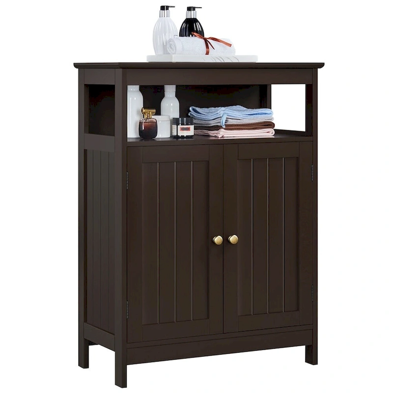 Yaheetech Bathroom Storage Cabinet with Adjustable Shelf Floor Rack