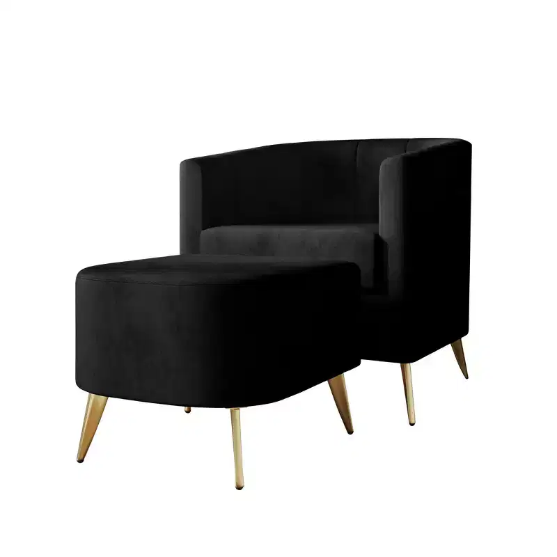 ChaletPosh Accent Chair with Stool