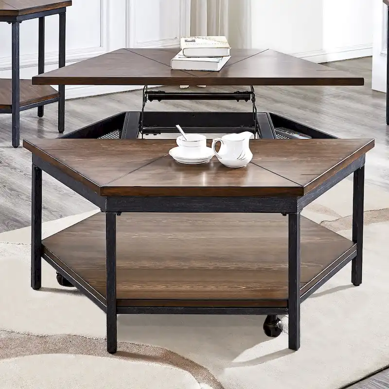 Hexagon Lift Top Coffee Table