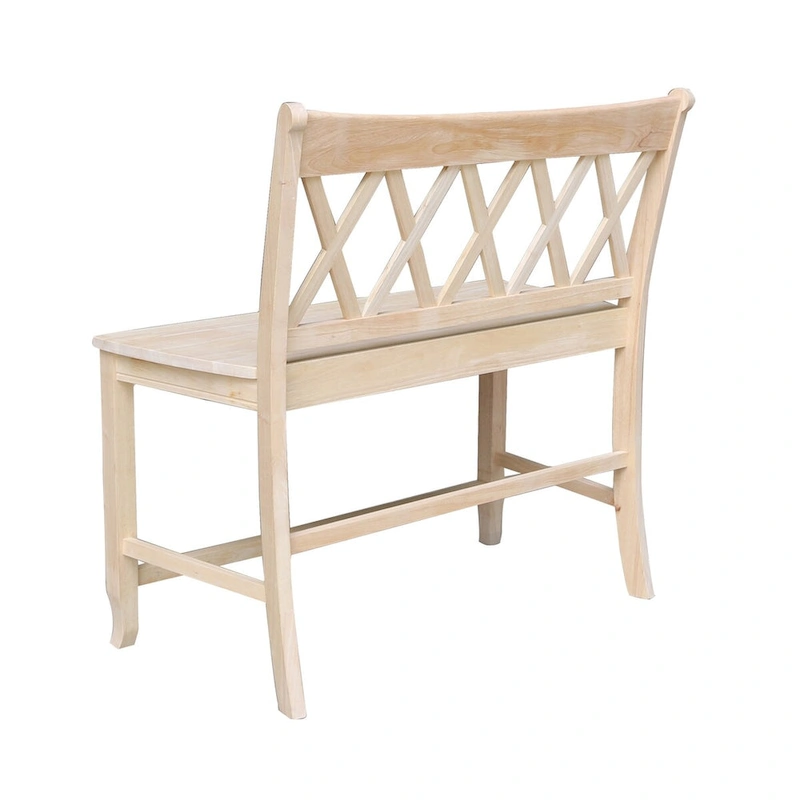 Double X-Back Bench - 24 Seat Height