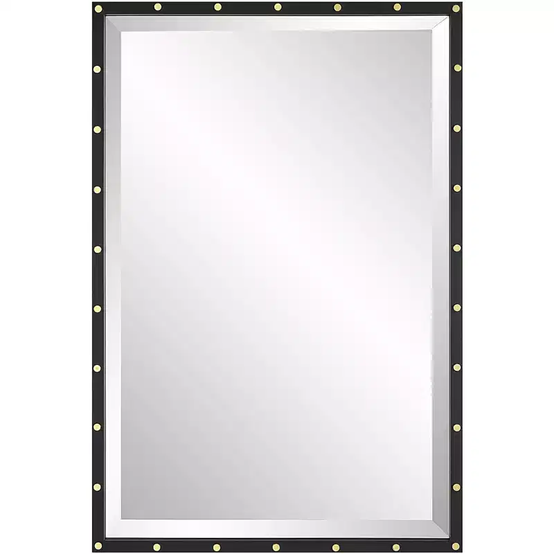 Uttermost Benedo Black 24 x 36 Rectangular Wall Mirror