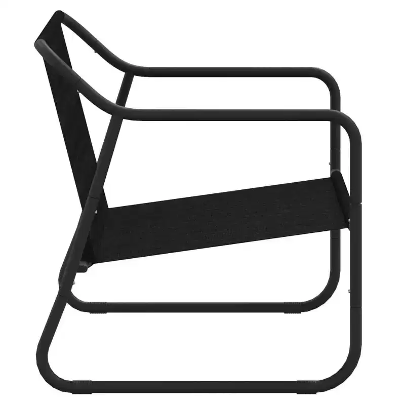 vidaXL 2-Seater Patio Bench with Cushion Anthracite Steel