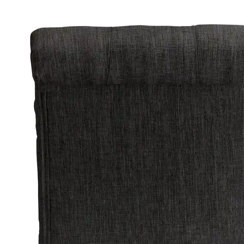Benchwright Linen Tufted Dining Chair with Grey Finish Legs (Set of 2) by iNSPIRE Q Artisan