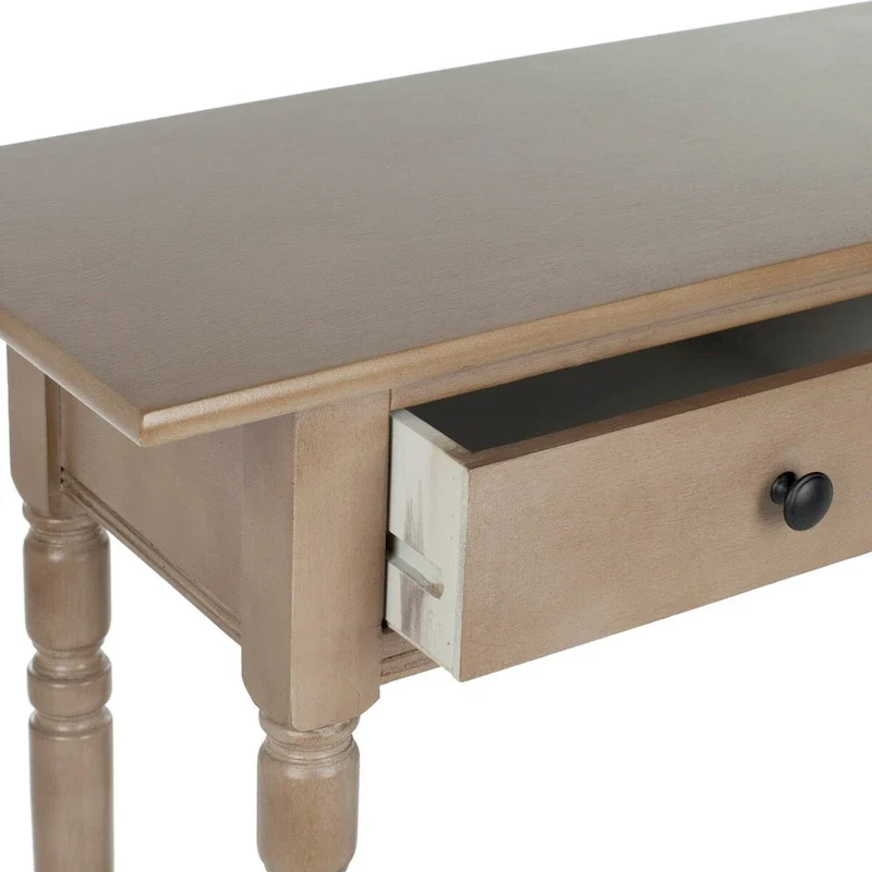 SAFAVIEH Arvilla Grey 2-Drawer Console Table - 37.8 x 13 x 31.9 - 38Wx13Dx32H