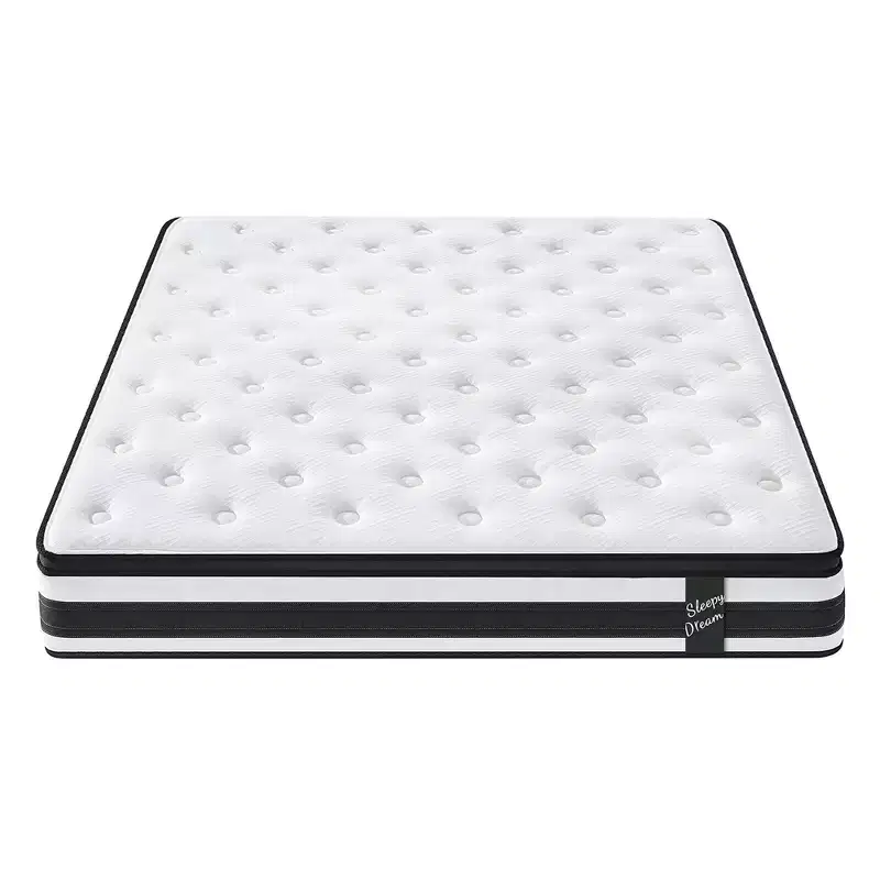 Twin XL 12 Inch Hybrid Mattress, Breathable Cool Oeko-Tex Certified Cover, Memory Foam & Individual Pocket Springs, Medium Firm Support