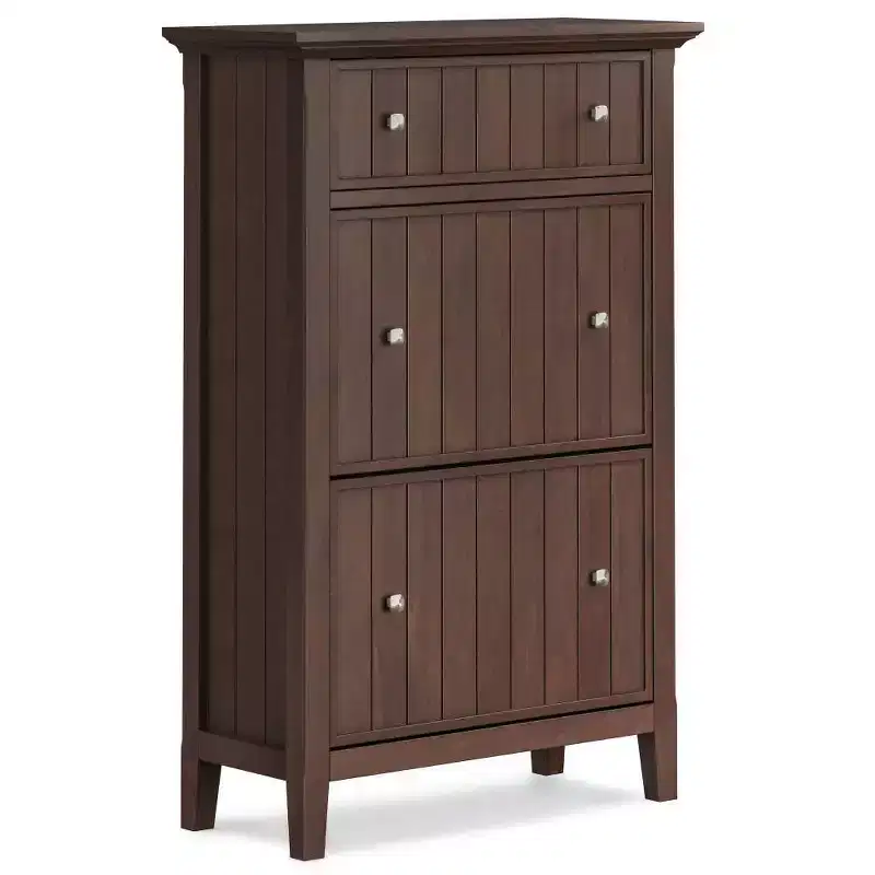 Entryway Shoe Storage Cabinet - Tilt Open, 16-24 Pairs, Large Drawer
