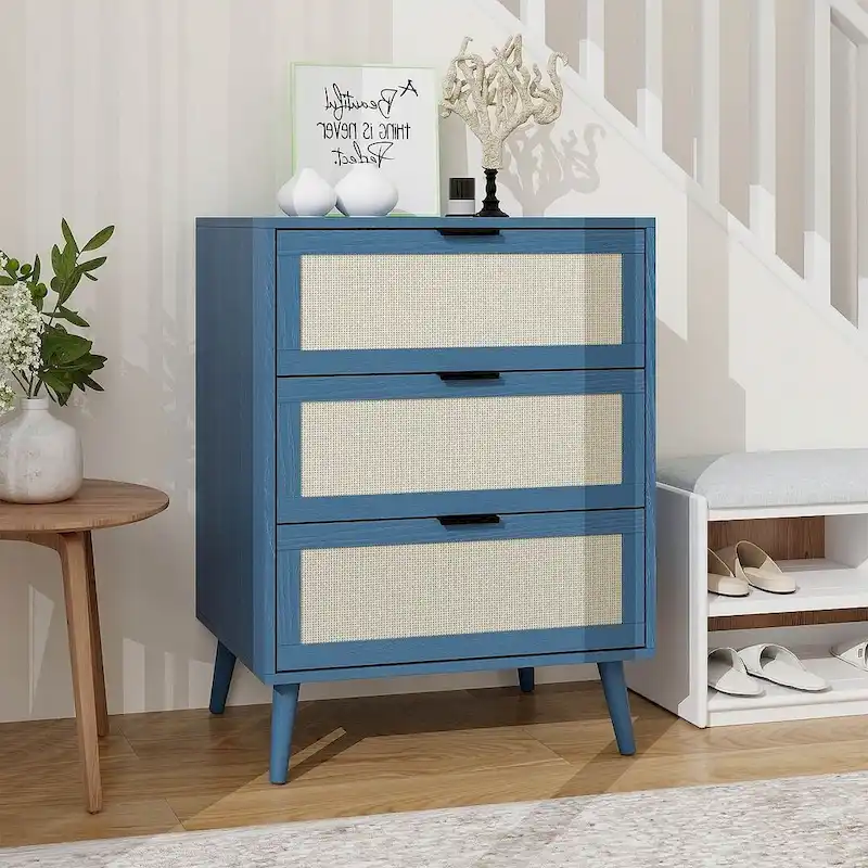 3 Drawers Morden Cabinet Night Stand for Bedroom, Living Room - N/A