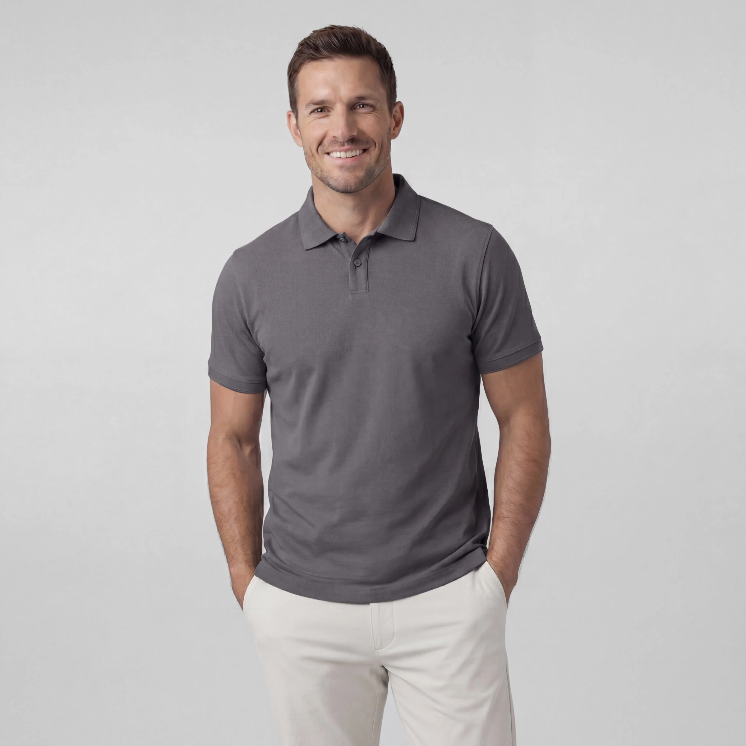 Polo -- Charcoal Gray