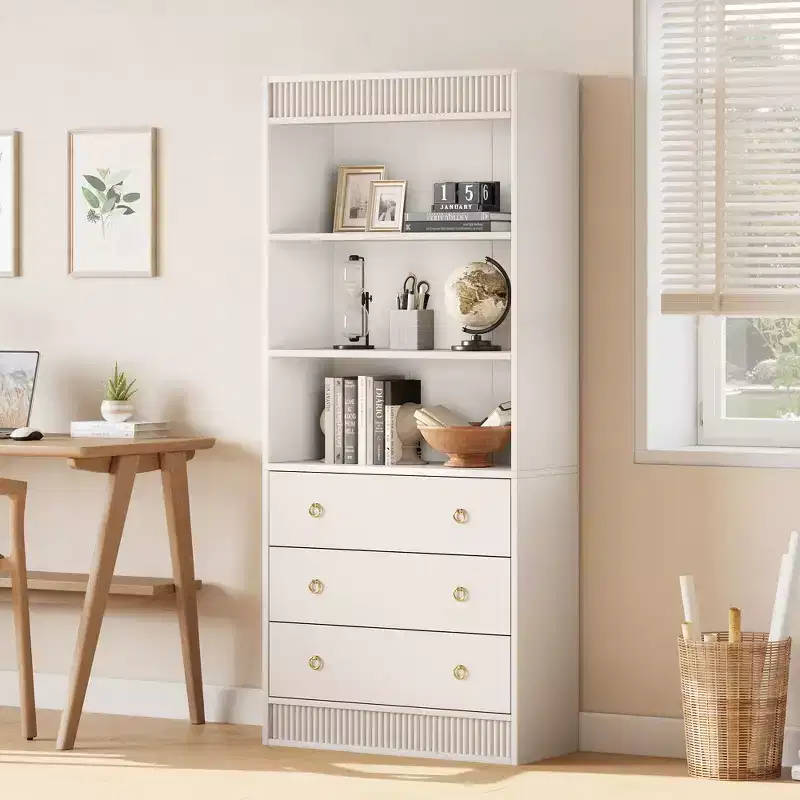COZONY Tall 70.8 Bookshelf, Modern Wood Bookcase with Sturdy Shelves for Living Room, Office, Bedroom, or Study Storage