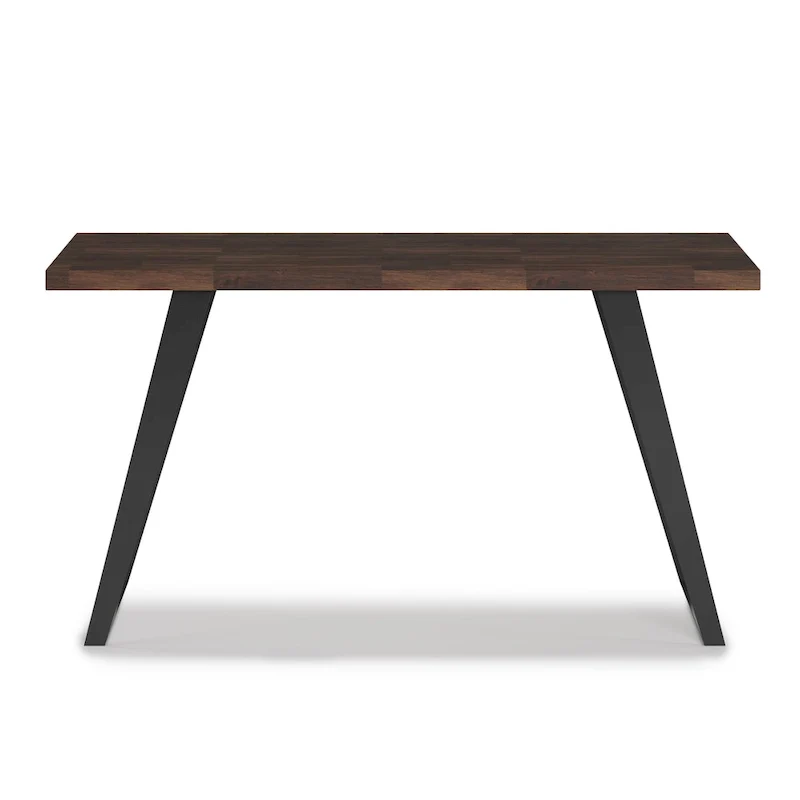 WYNDENHALL Mitchell SOLID ACACIA WOOD Modern Industrial 54 inch Wide Flat Top Desk