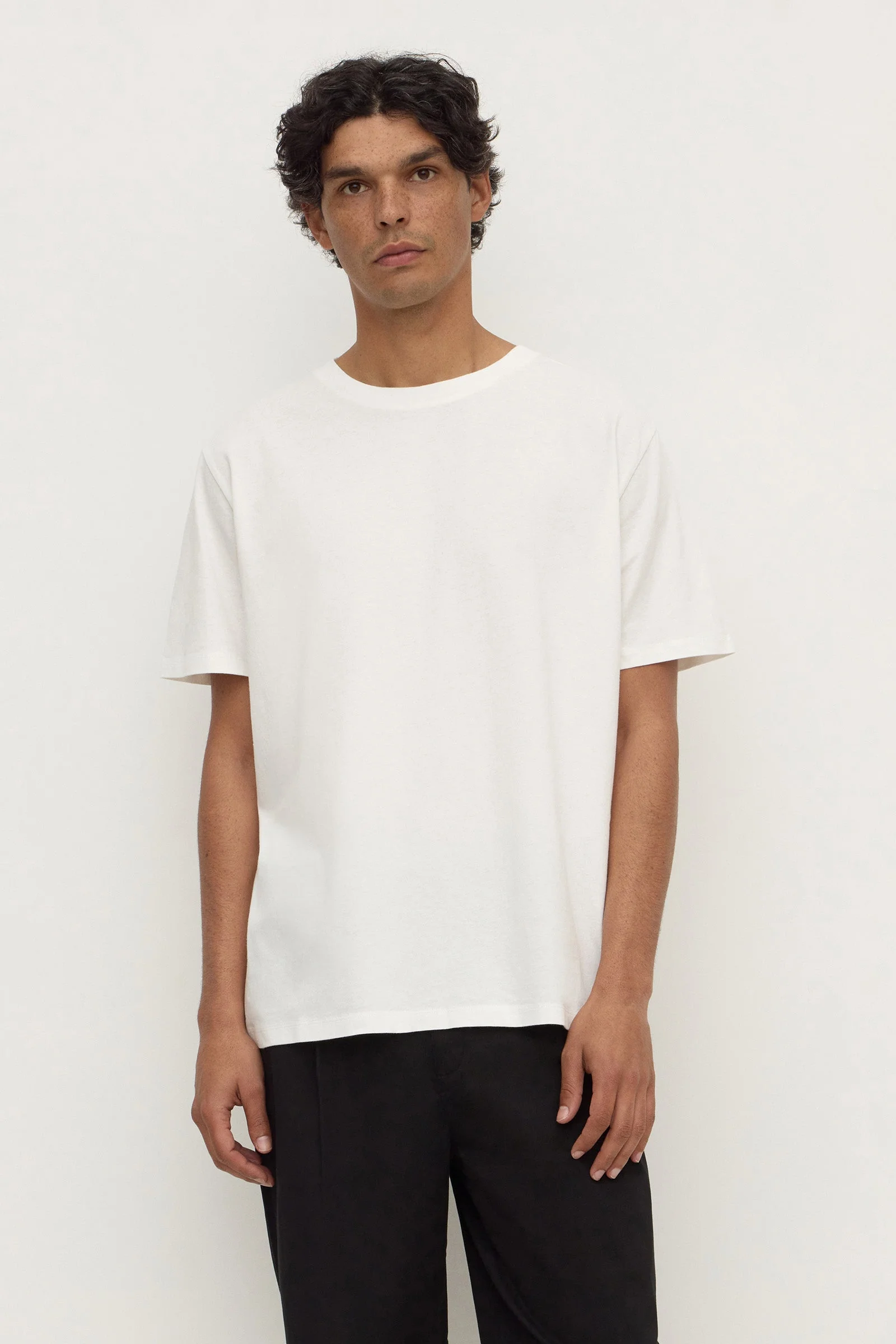 Antique White Pigment Dyed Cotton Tee