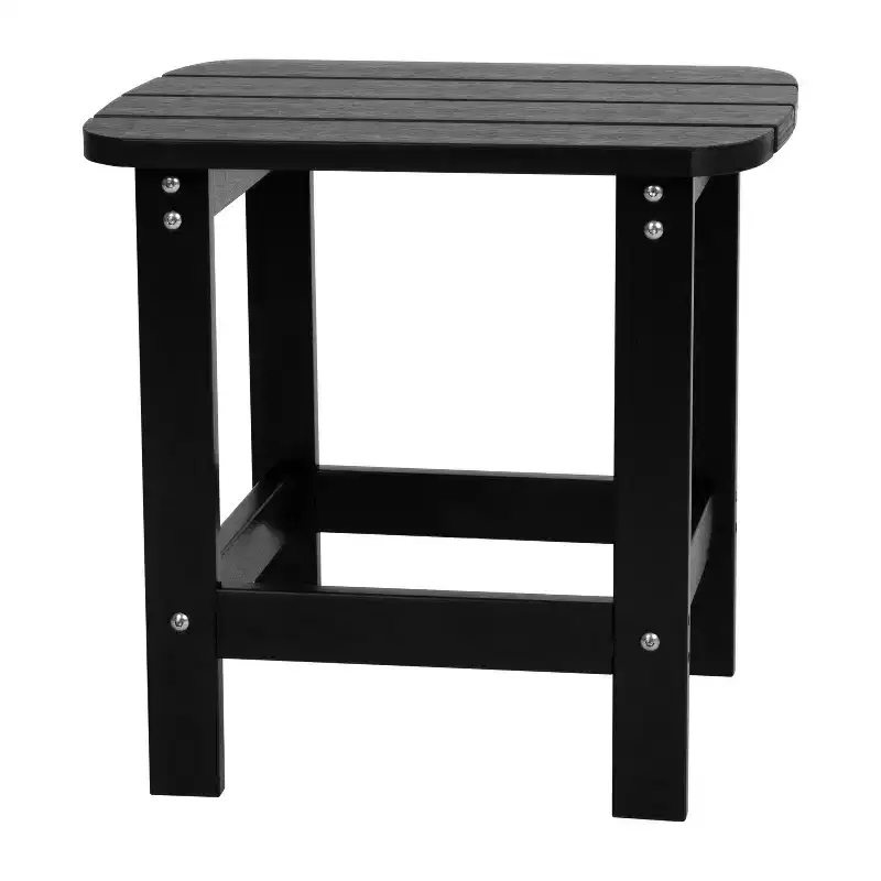 Merrick Lane Poly Resin Indoor/Outdoor All-Weather Adirondack Side Table