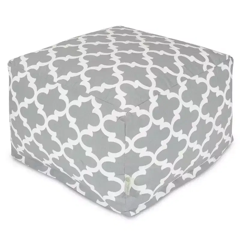 Majestic Home Goods,Ottoman Pouf Trellis