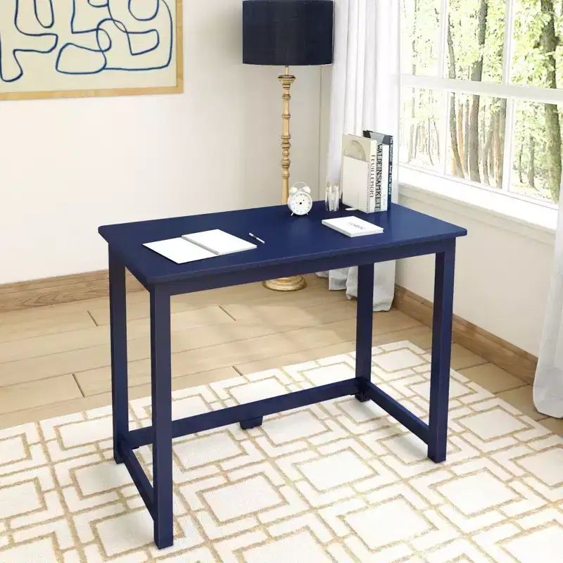 Solid Wood Writing Desk, Simple Desk for Bedroom, Home Office Study Desk, 39.5