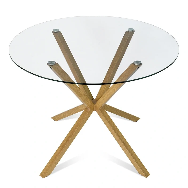 Round 39 Glass Dining Table - 39x39x30