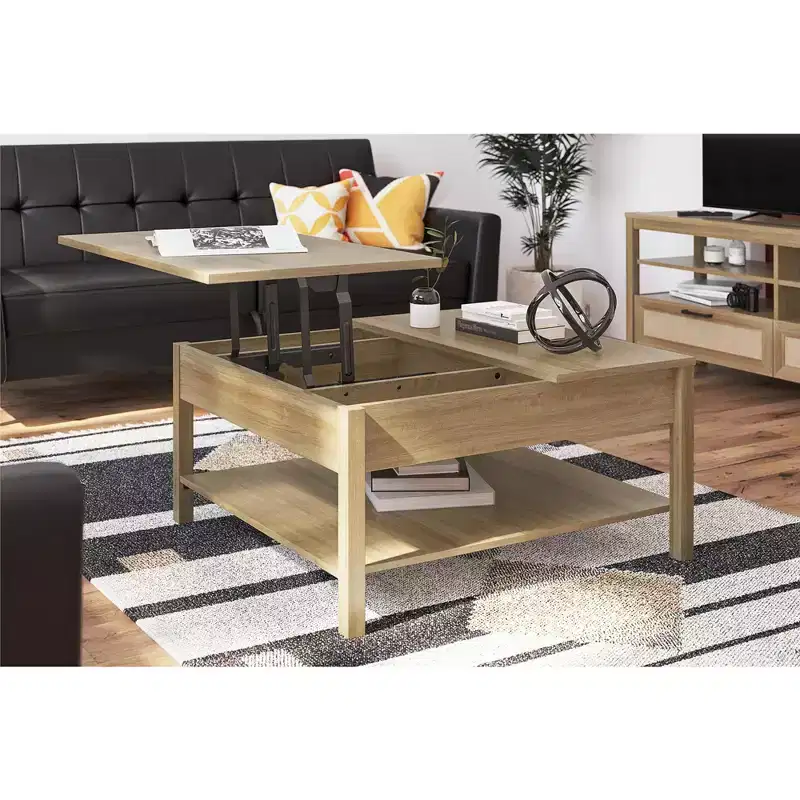 Lift Top Coffee Table, Natural