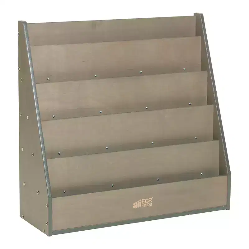 Single-Sided Book Display with Storage, Classroom Bookshelf