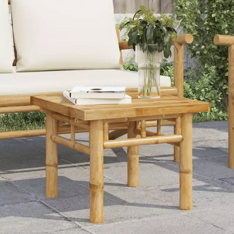 vidaXL Coffee Table Accent Living Room Bedroom Hallway Office Furniture Bamboo - 43.3 x 21.7 x 13.8