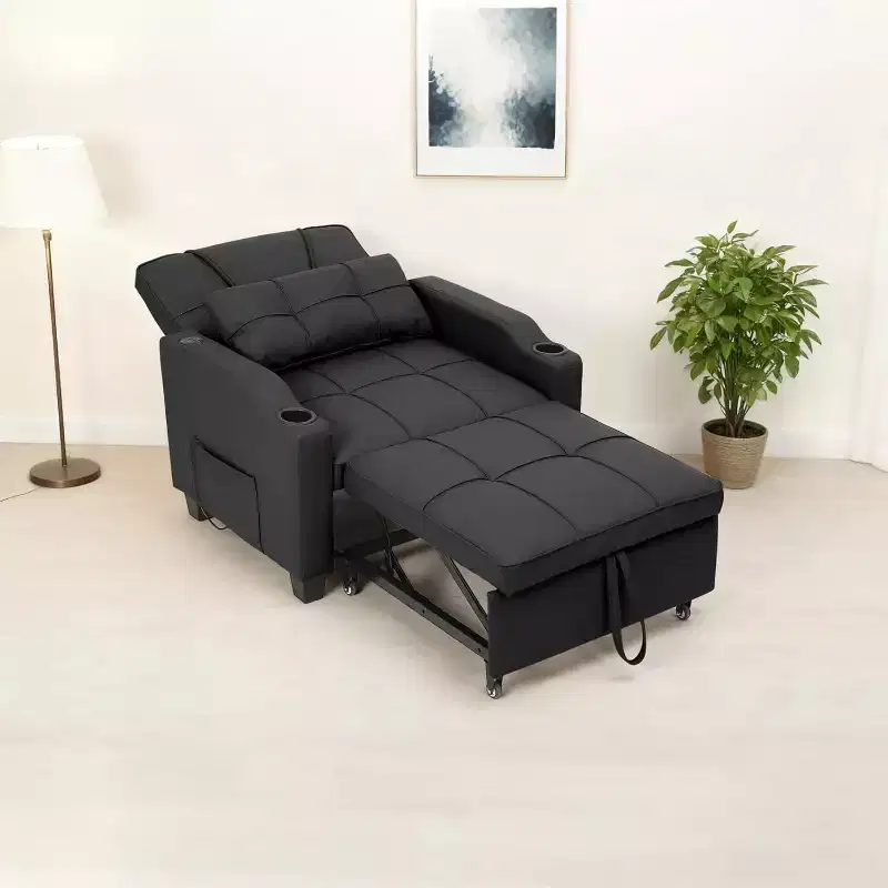 COZONY 3 in 1 Convertible Sofa Bed, Multi Functional Sleeper for Living Room Guest Room Apartment