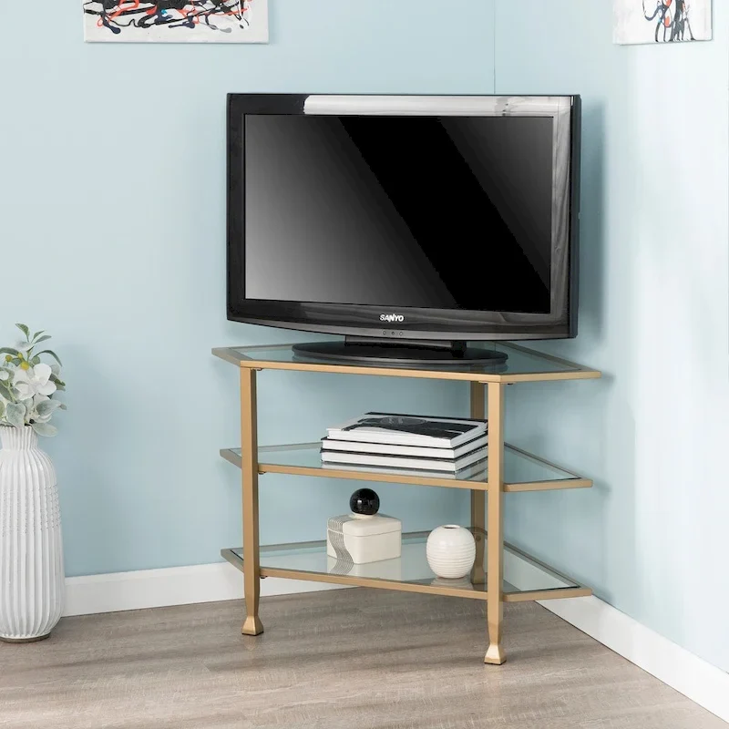 Jensen Metal Corner Media TV Stand for TV's up to 33.25