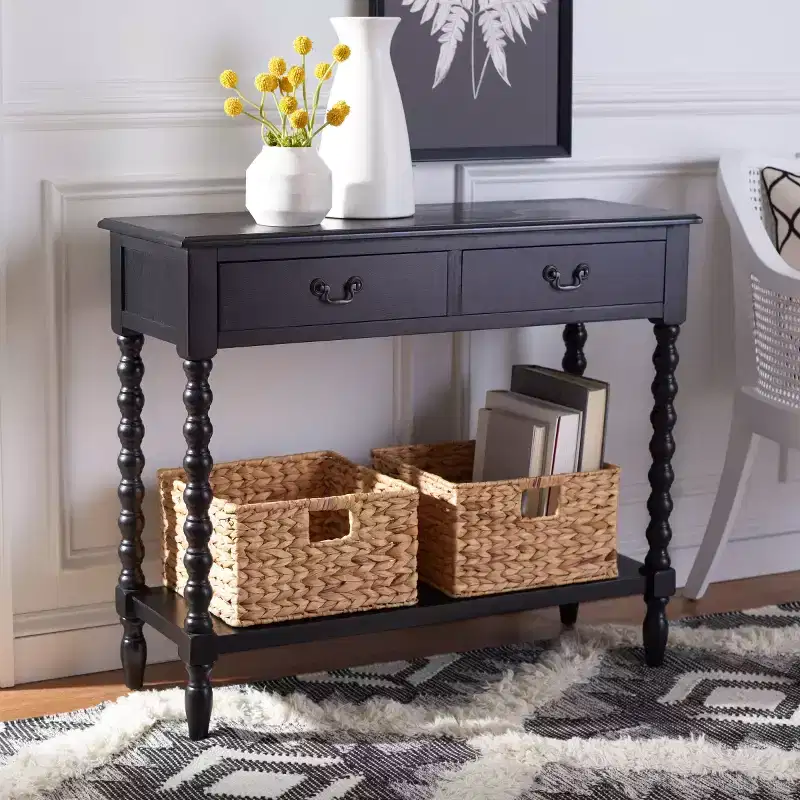 Athena 2 Drawer Console Table - CNS5702 - Safavieh
