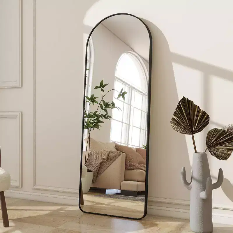 BEAUTYPEAK Rectangle With Rounded Top Full Length Mirrors